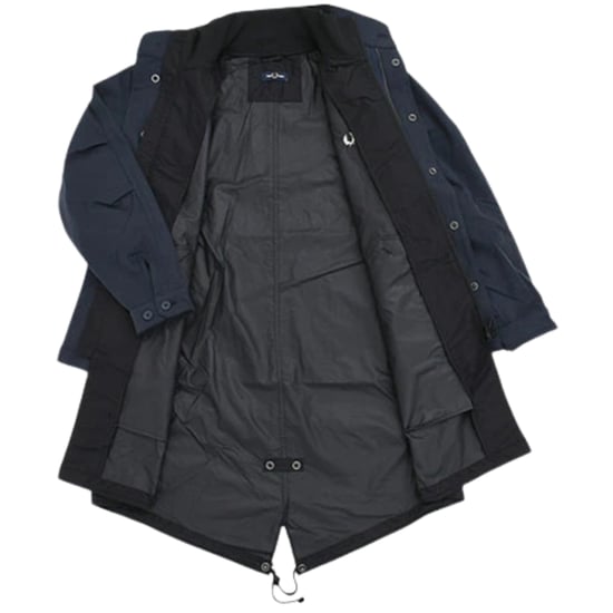 Fred Perry Doppellagige, schattierte marineblaue Jacke - Image 3