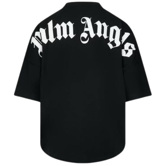 Schwarzes T-Shirt mit klassischem Logo von Palm Angels - Image 2