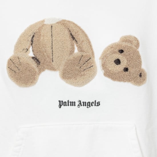 Palm Angels Kill The Bear Weißer Kapuzenpullover - Image 3