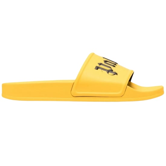 Gelbe Pool-Slides mit Gothic-Print von Palm Angels - Image 1
