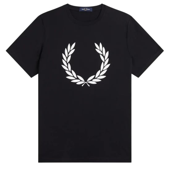Schwarzes Kinder-T-Shirt mit Fred Perry Laurel Wreath Print - Image 1