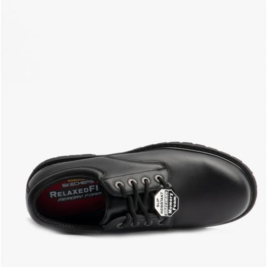 ENTSSPANNTER SITZ: COTTONWOOD - ELKS SR Herren Leder Rutschfeste Schuhe Schwarz - Image 5
