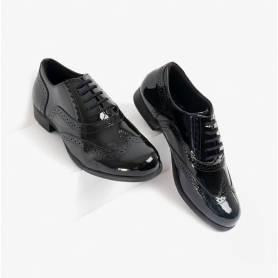 KADA Mädchen Schulschuhe Schwarz Lack - Image 4