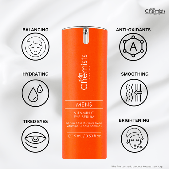 skinChemists Herren Vitamin C Augenserum 15ml Zwillingswertsparpaket - Image 2