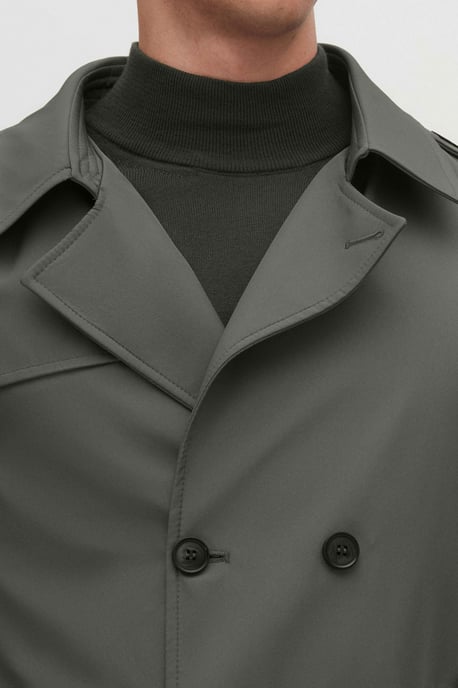 Ds Damat Regular Fit Schulterklappen Gürtel Trenchcoat - Image 3