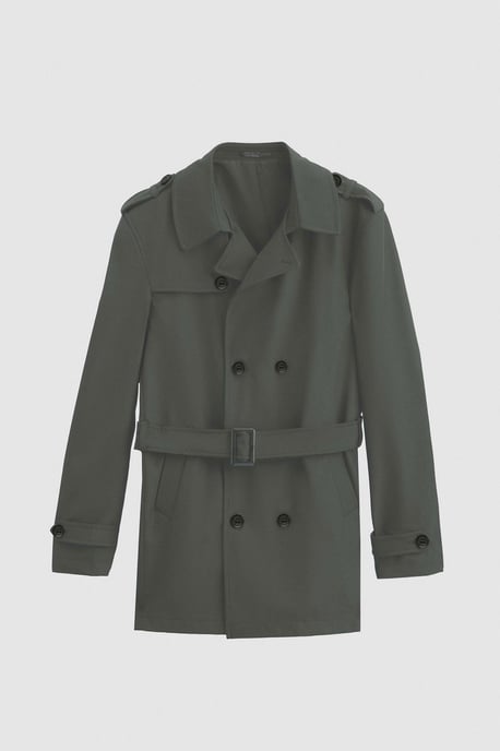 Ds Damat Regular Fit Schulterklappen Gürtel Trenchcoat - Image 4