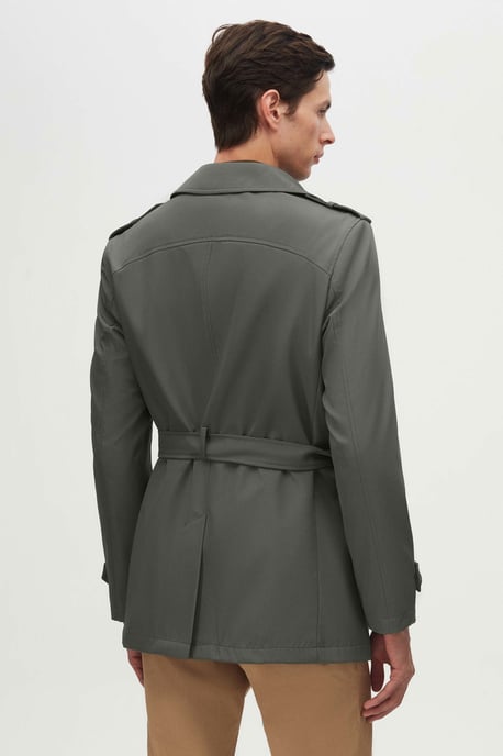 Ds Damat Regular Fit Schulterklappen Gürtel Trenchcoat - Image 5
