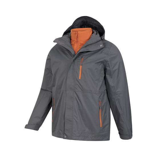 Mountain Warehouse - "Bracken Extreme" Jacke, wasserfest 3 in 1 für Herren (Holzkohle) - Image 3