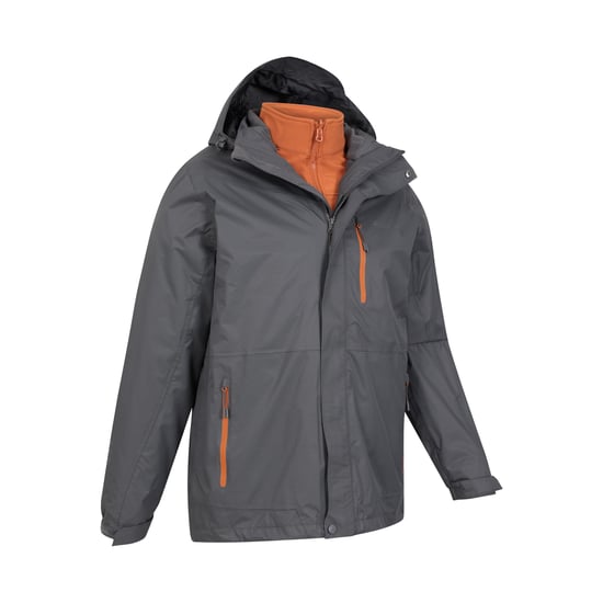 Mountain Warehouse - "Bracken Extreme" Jacke, wasserfest 3 in 1 für Herren (Holzkohle) - Image 4