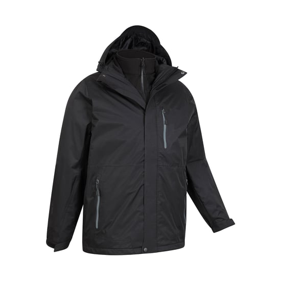 Mountain Warehouse - "Bracken Extreme" Jacke, wasserfest 3 in 1 für Herren (Schwarz) - Image 4