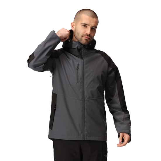 Regatta - "X-Pro Beacon" Jacke, wasserfest für Herren (Mittelgrau/Schwarz) - Image 3