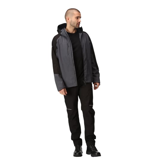 Regatta - "X-Pro Beacon" Jacke, wasserfest für Herren (Mittelgrau/Schwarz) - Image 5