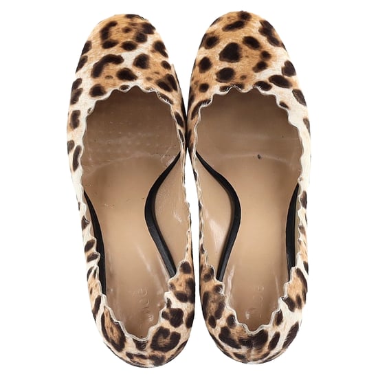 Chloé Leopard Scallop Pumps aus braunem Ponyfell - Image 3