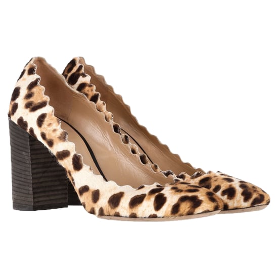 Chloé Leopard Scallop Pumps aus braunem Ponyfell - Image 4