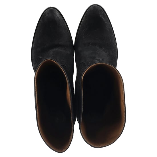 Chloé Western-Cowboystiefel aus schwarzem Leder und Wildleder - Image 3