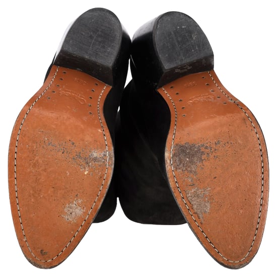 Chloé Western-Cowboystiefel aus schwarzem Leder und Wildleder - Image 6