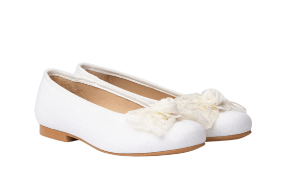 Ballerines de cérémonie en cuir de lin - Image 2