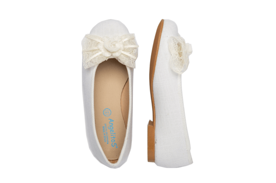 Ballerines de cérémonie en cuir de lin - Image 3