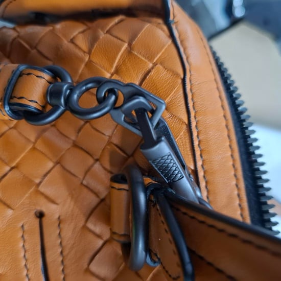 Bottega Veneta Intrecciato Tambura Handtasche aus braunem Leder - Image 6