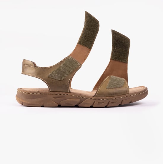BRENDA 08 Damenschuhe Sandalen Khaki - Image 2