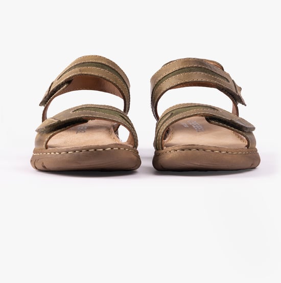 BRENDA 08 Damenschuhe Sandalen Khaki - Image 4