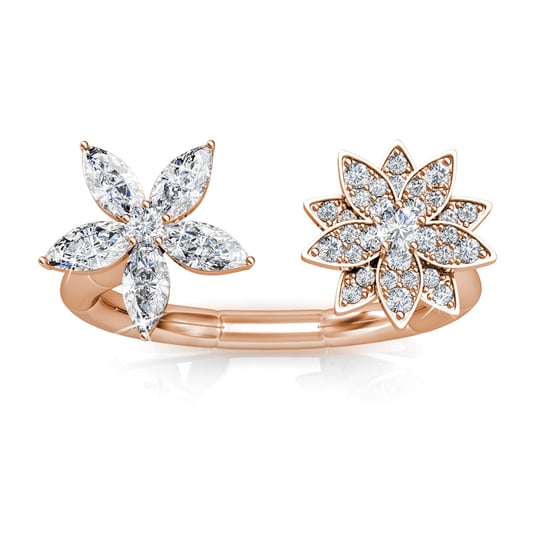 Fraternal Bloom Ring – Roségold und Kristall - Image 3