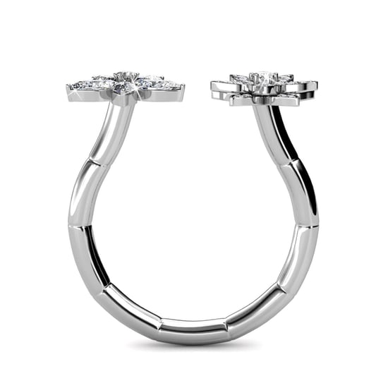 Fraternal Bloom Ring - Silber und Kristall - Image 3