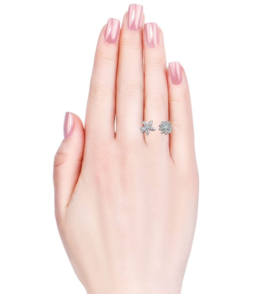 Fraternal Bloom Ring - Silber und Kristall - Image 5