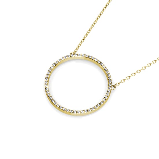 Olina Anhänger - Gold und Kristall - Image 3