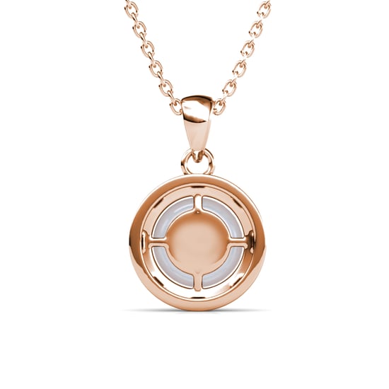 Perlenanhänger in Roségold und Kristall - Image 4