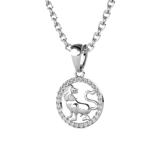 Löwe Sternzeichen Anhänger - Silber und Kristall - Image 3
