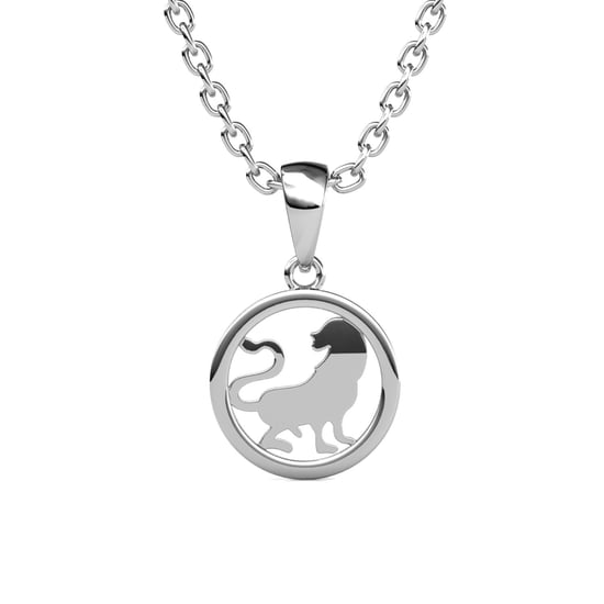 Löwe Sternzeichen Anhänger - Silber und Kristall - Image 4