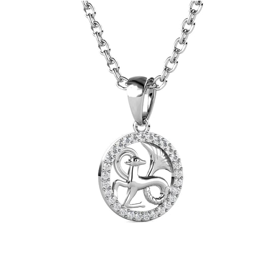 Steinbock Sternzeichen Anhänger - Silber und Kristall - Image 3