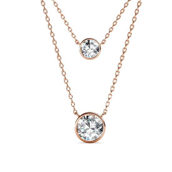 Juliet Anhänger - Roségold und Kristall - Image 1
