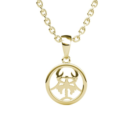 Krebs Sternzeichen Anhänger - Gold und Kristall - Image 2