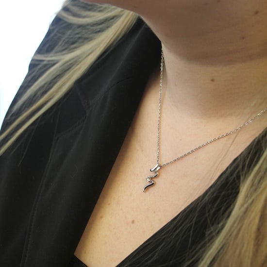 Spiralanhänger - Silber und Kristall - Image 2