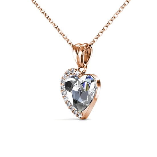 Anhänger „Fond Love“ – Roségold und Kristall - Image 2