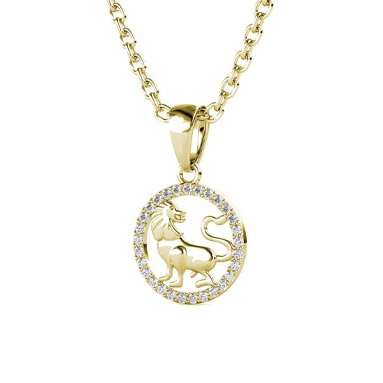 Sternzeichen-Anhänger Löwe - Gold und Kristall - Image 2