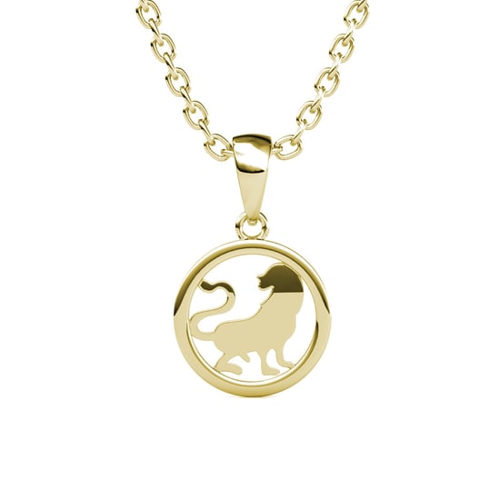 Sternzeichen-Anhänger Löwe - Gold und Kristall - Image 3