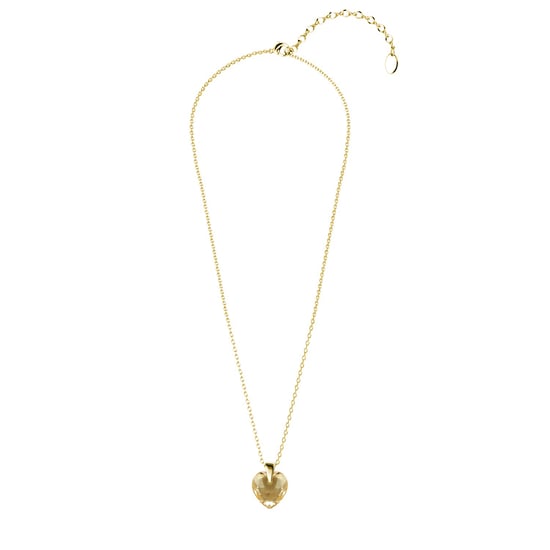 Kristalline Herz Anhänger - Gold und Bernstein - Image 4