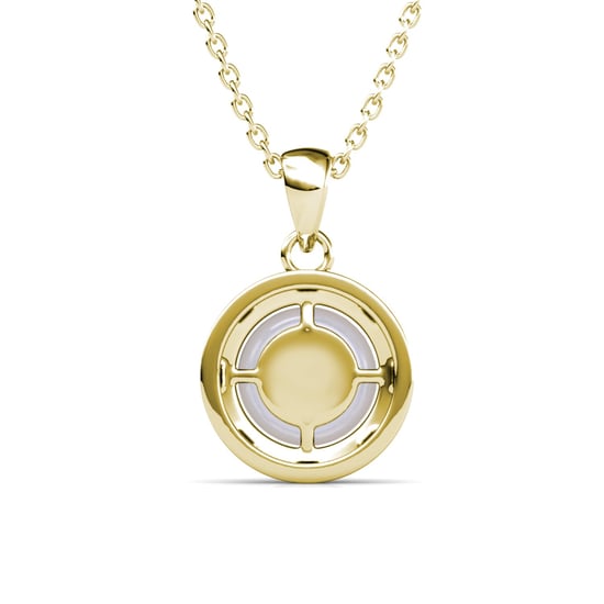 Perlenanhänger mit Reif - Gold und Kristall - Image 3