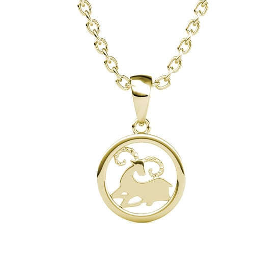 Widder Sternzeichen Anhänger - Gold und Kristall - Image 2
