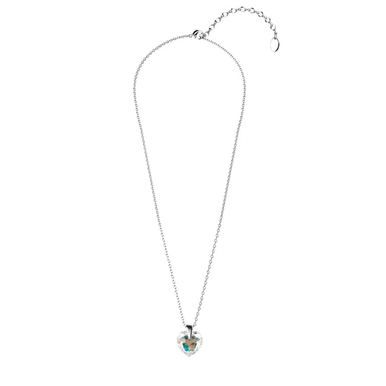 Kristalline Herz Anhänger - Silber und glänzendes Weiß - Image 6