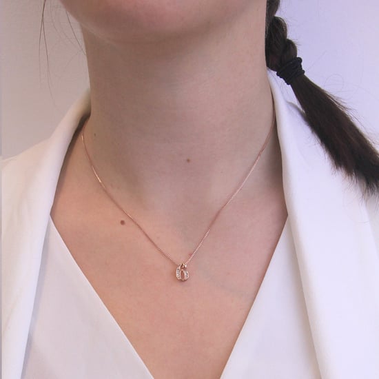 Anhänger Nummer 6 - Roségold und Kristall - Image 2