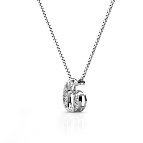 Anhänger Nummer 6 - Silber und Kristall - Image 3