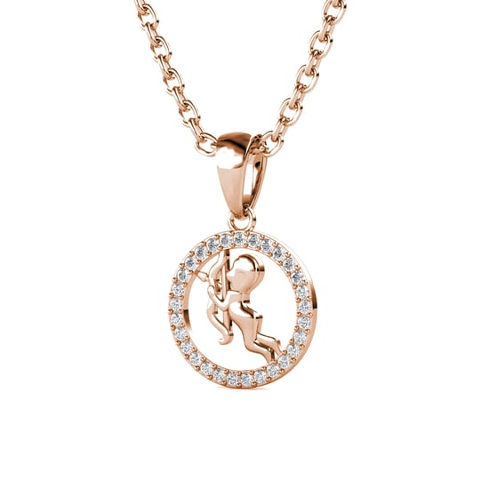 Schütze Sternzeichen Anhänger - Roségold und Kristall - Image 3