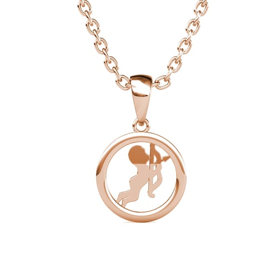 Schütze Sternzeichen Anhänger - Roségold und Kristall - Image 4