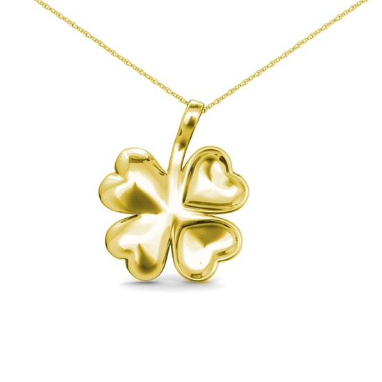 Vierblättrige Anhänger - Gold und Kristall - Image 2