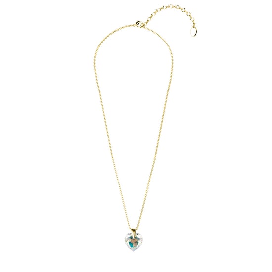 Kristalline Herz Anhänger - Gold und glänzendes Weiß - Image 5