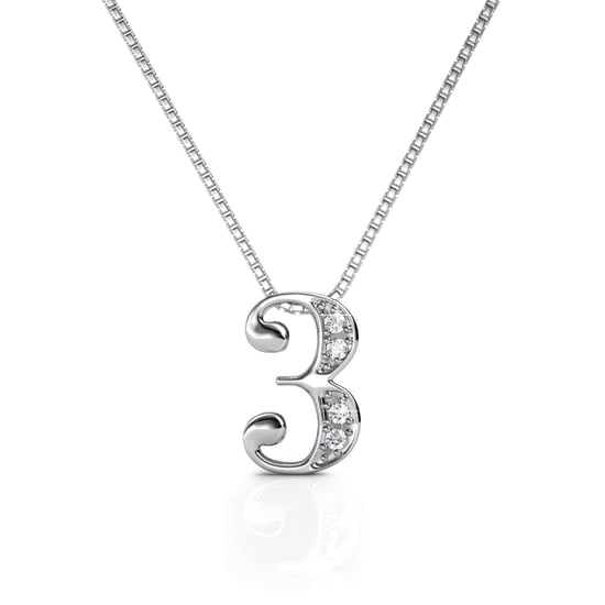 Anhänger Nummer 3 - Silber und Kristall - Image 1